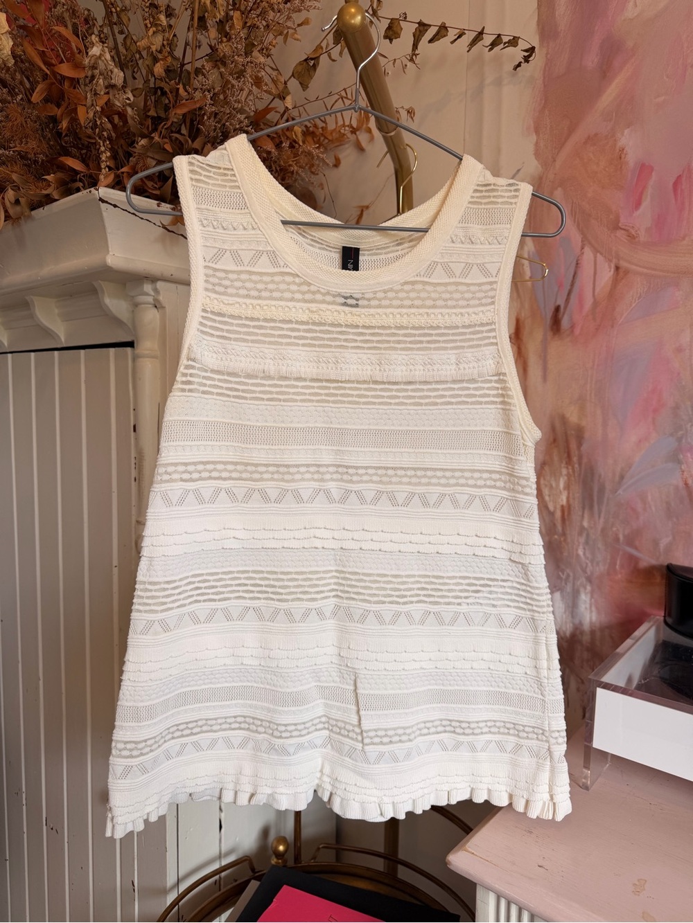 Marc Cain Women’s Cream Sleeveless Knit Tank Top
